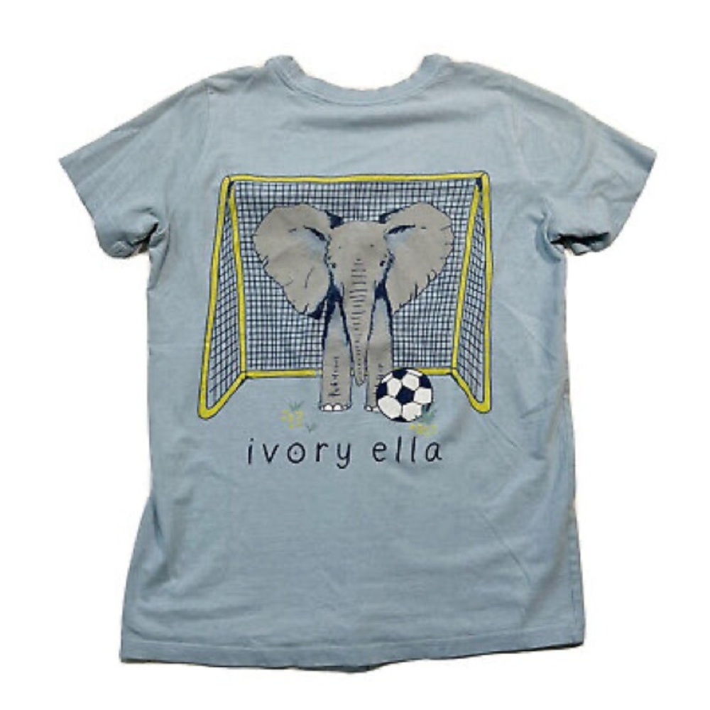 NTW Ivory Ella Blue Soccer T-Shirt Medium